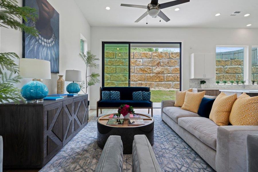 Furnished interior view inside a new home in Agave, Austin (Image 25).