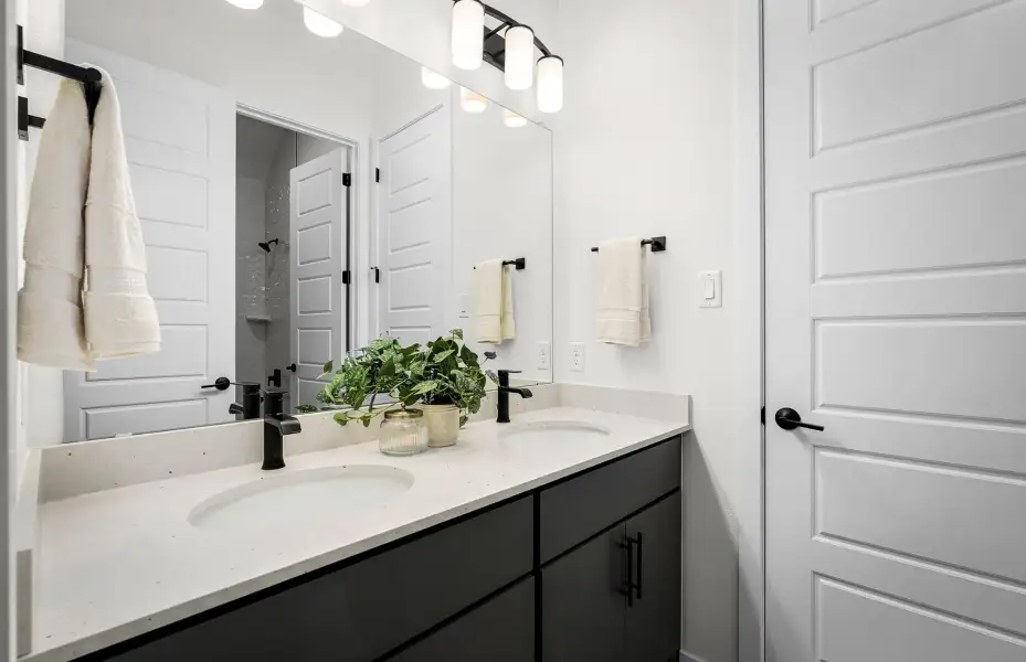 Representative furnished interior of a home built from the Doucette by Pulte Homes in Spring Branch Preserve, Montgomery (Image 9).