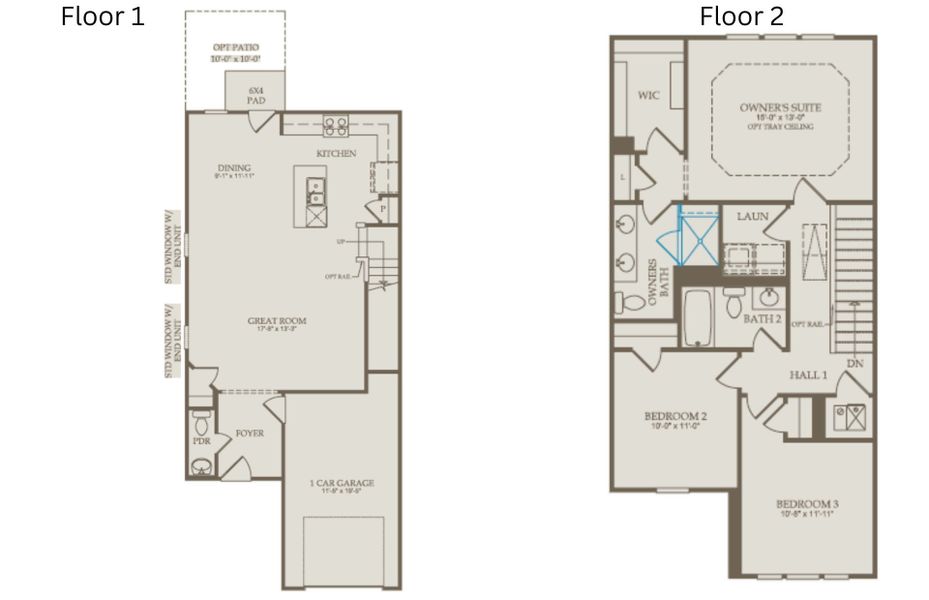 Floor Plan Level 1 and 2