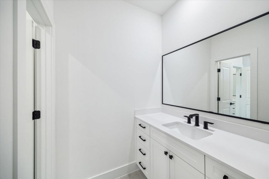 Furnished interior in a model home at The Heights Haus Collection in Houston (Image 12).