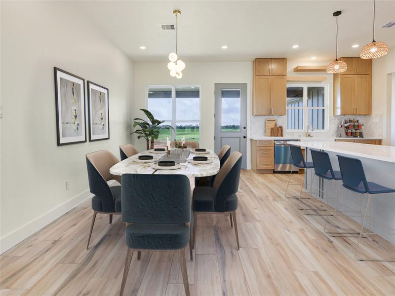 Furnished interior view inside a new home in , Angleton (Image 13).