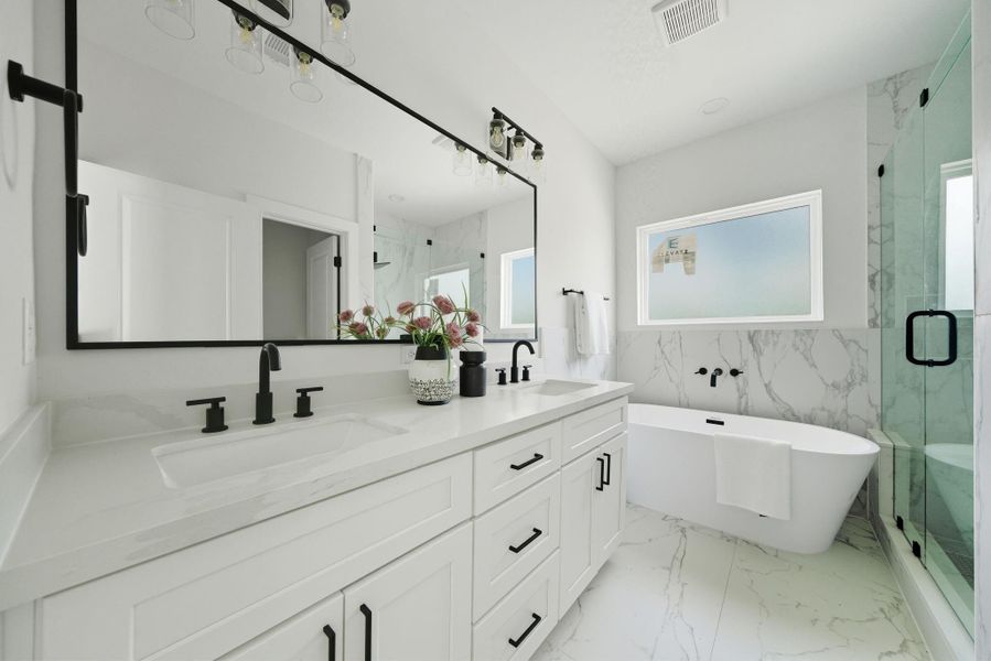 Furnished interior view inside a new home in , Houston (Image 17).