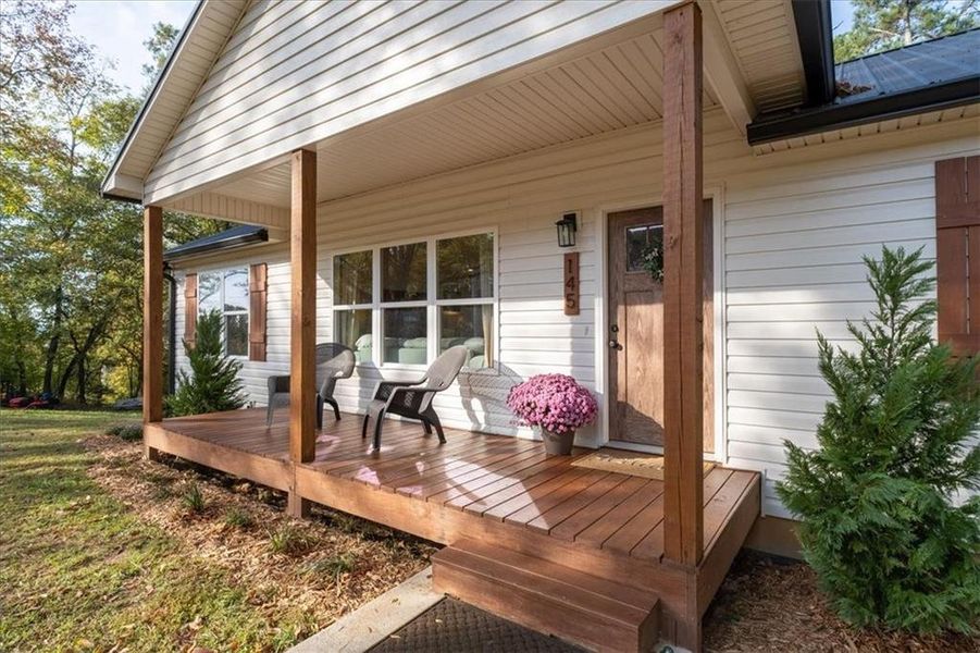 Exterior details and patio area of a home in , White (Image 18). Exterior details and patio area of a home in , White (Image 18).