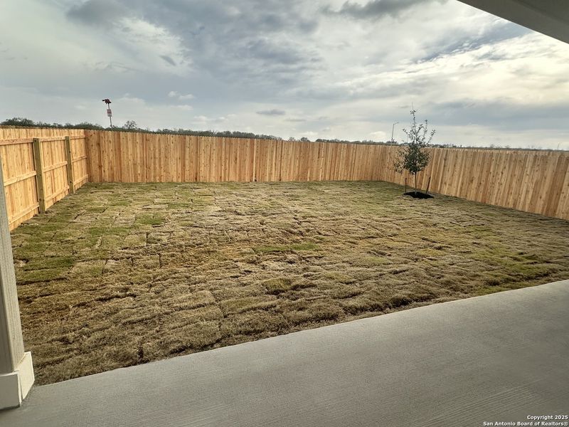 Exterior details and patio area of a home in The Arbors at the Wilder, Adkins (Image 2). Exterior details and patio area of a home in The Arbors at the Wilder, Adkins (Image 2).