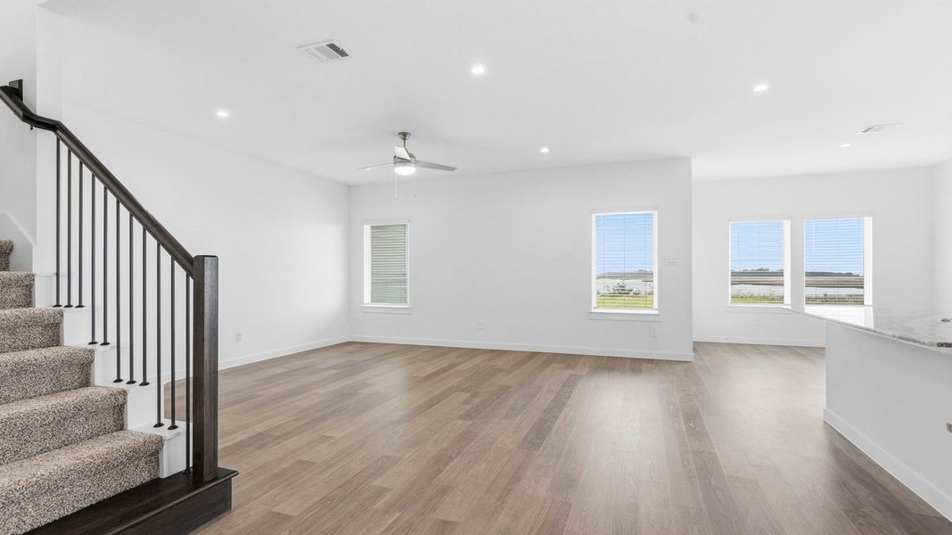 Representative unfurnished interior of a home built from the Jackson by D.R. Horton in Grand Cay Harbour, Texas City (Image 18). Representative unfurnished interior of a home built from the Jackson by D.R. Horton in Grand Cay Harbour, Texas City (Image 18).