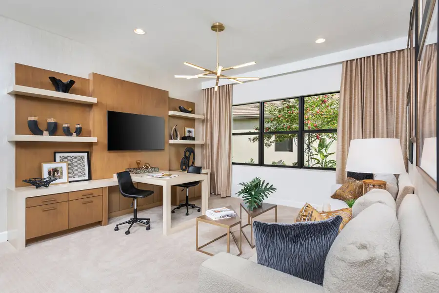 Representative furnished interior of a home built from the Caroline by GL Homes in Valencia Parc at Riverland, Port St. Lucie (Image 19).