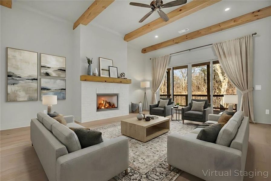 Furnished interior view inside a new home in , Gainesville (Image 6).