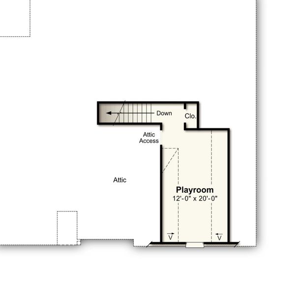 View of room layout