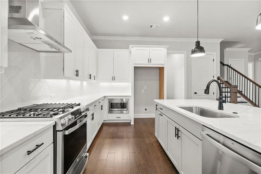 Furnished interior view inside a new home in Palisades Single Family, Cumming (Image 3).