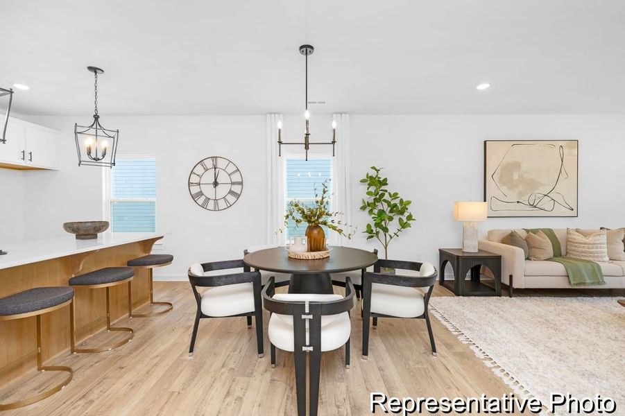 Furnished interior view inside a new home in Copper Ridge at Flowers Plantation, Clayton (Image 4).