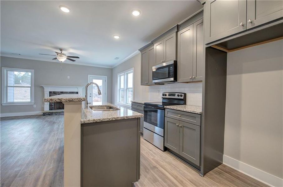 Furnished interior view inside a new home in , Cartersville (Image 4).