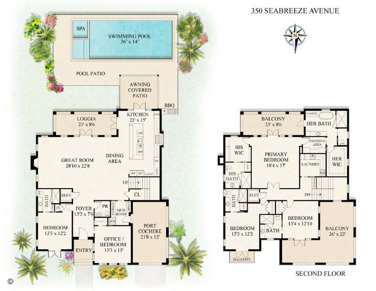 350 Seabreeze Ave - Floor Plan