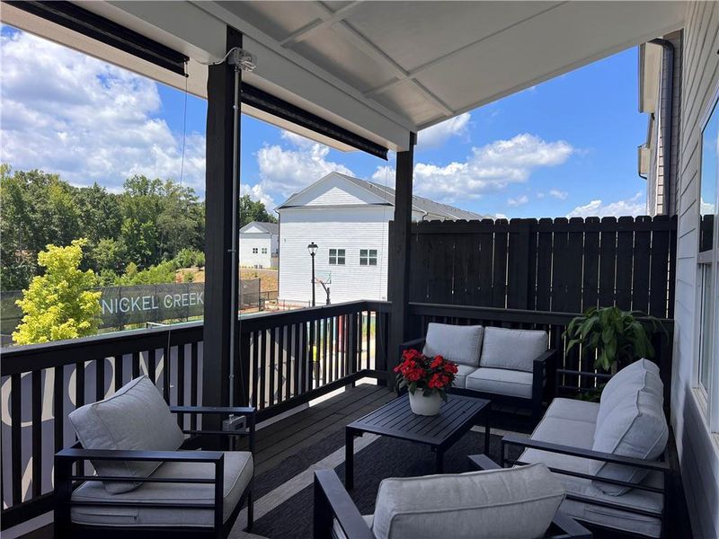 Furnished interior view inside a new home in Nickel Creek at Newnan Crossing, Newnan (Image 2).