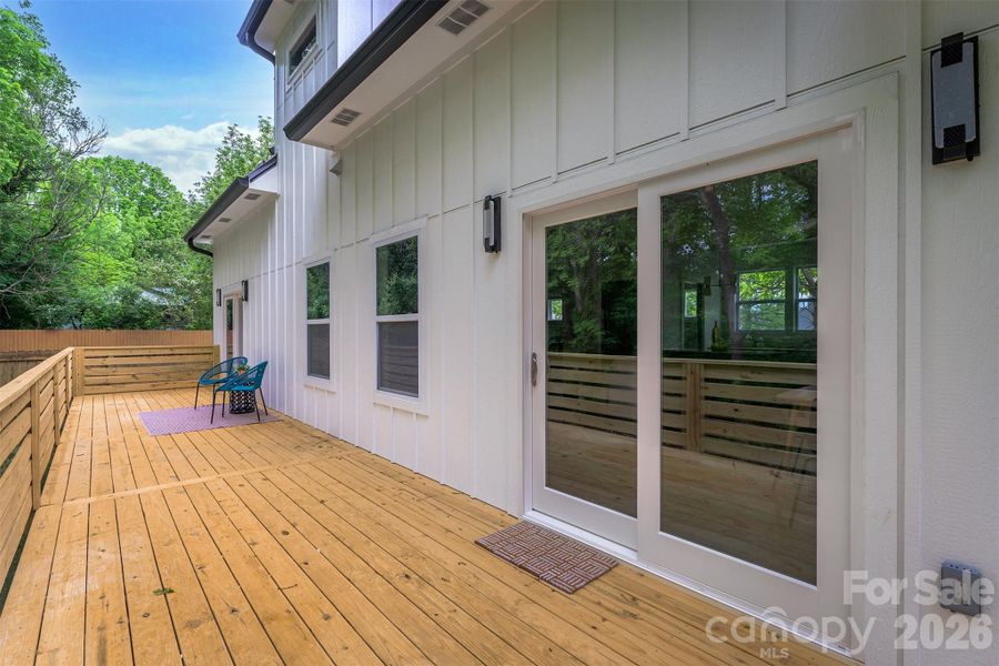 Exterior details and patio area of a home in , Asheville (Image 25).
