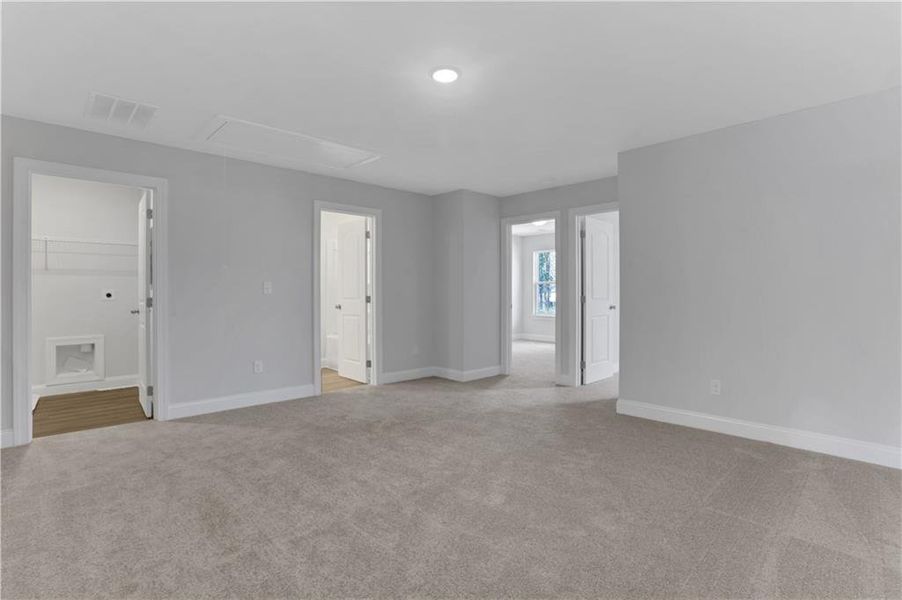 Spacious, unfurnished interior of a new home in Villas at Dawsonville Townhomes, Dawsonville (Image 28). Spacious, unfurnished interior of a new home in Villas at Dawsonville Townhomes, Dawsonville (Image 28).