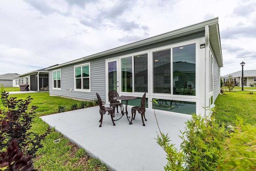 Exterior details and patio area of a home in , The Villages (Image 27).