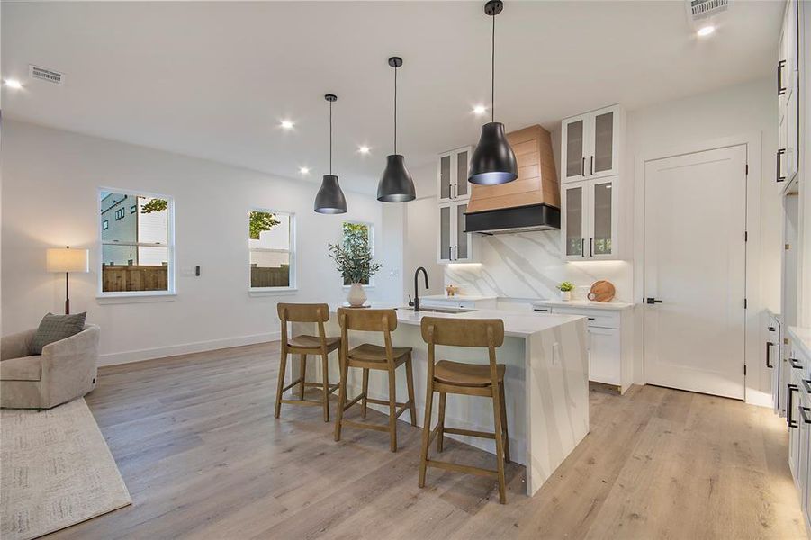 Furnished interior view inside a new home in , Dallas (Image 29).
