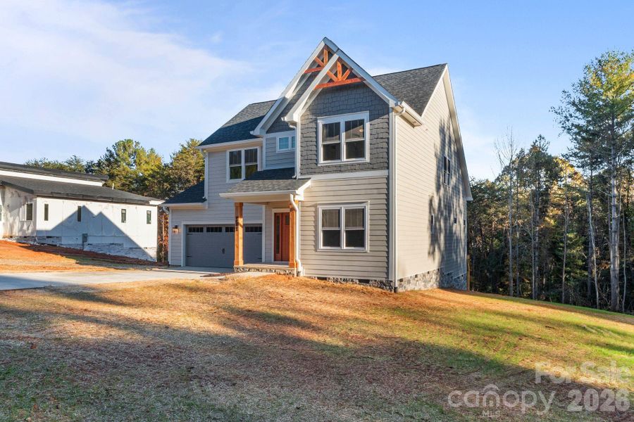 Exterior details and patio area of a home in , Hickory (Image 32).