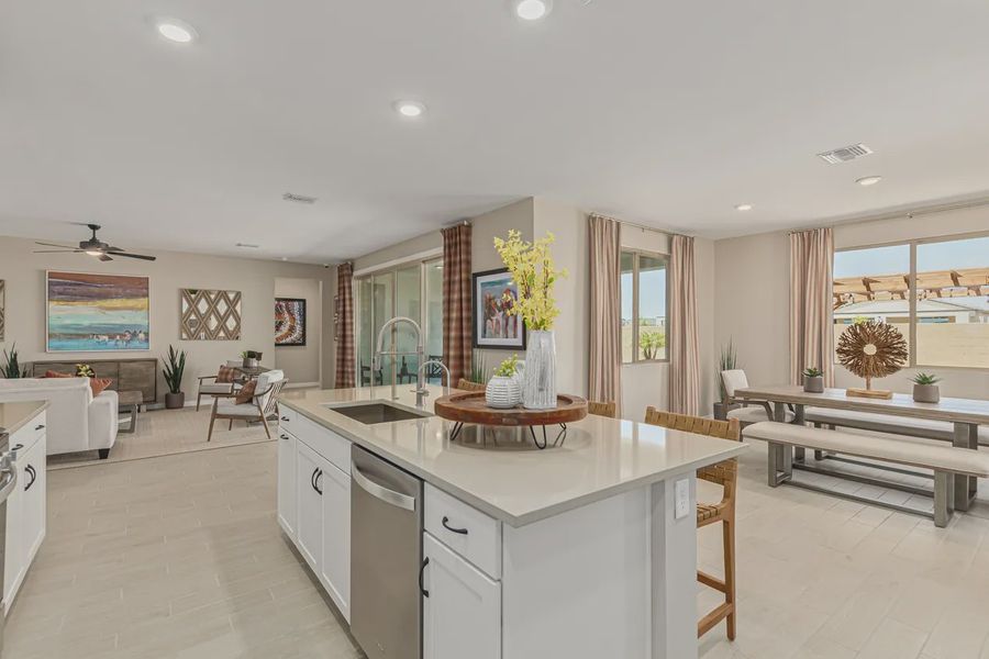Representative furnished interior of a home built from the 2257 by Elliott Homes in Acacia at Santana, Yuma (Image 15).