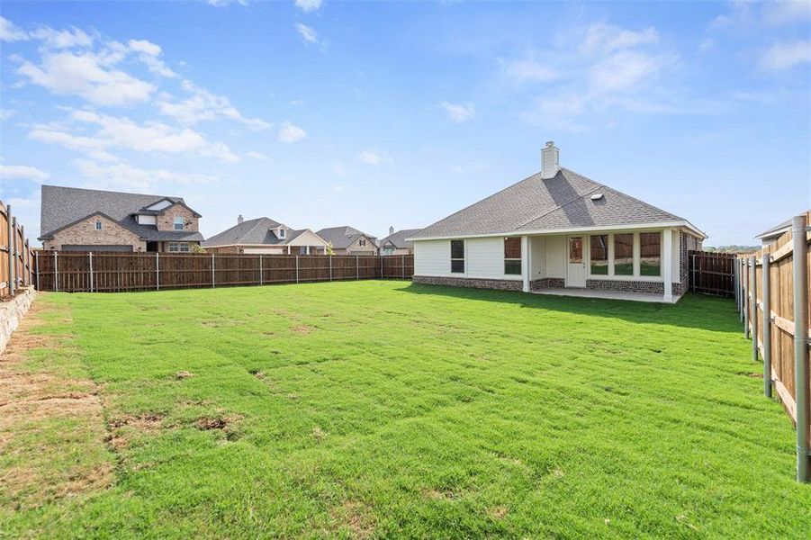 Exterior details and patio area of a home in Liberty Pointe, Gainesville (Image 26). Exterior details and patio area of a home in Liberty Pointe, Gainesville (Image 26).