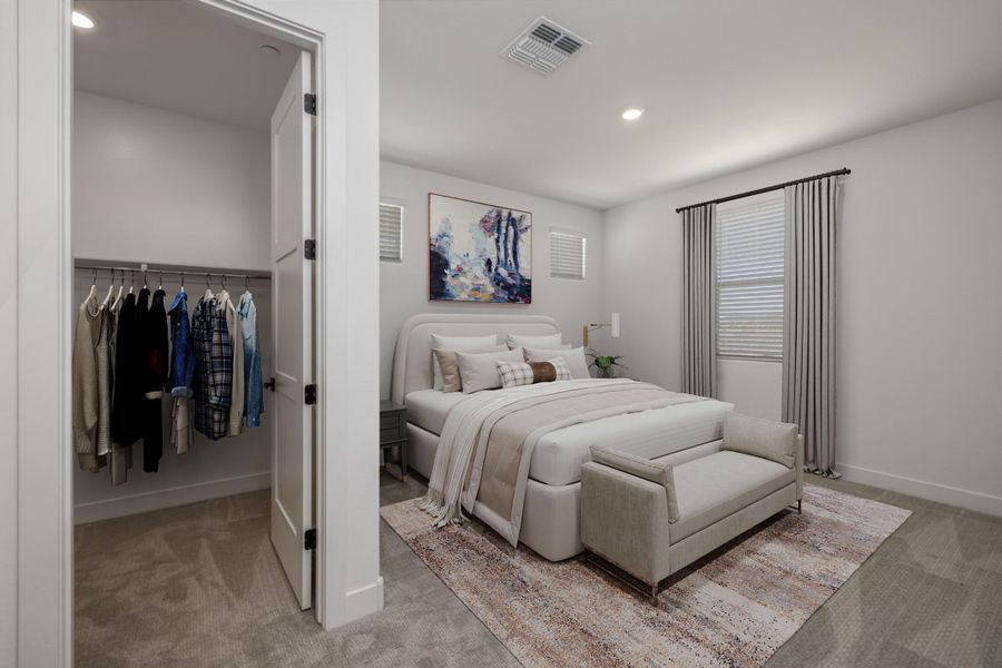 Representative furnished interior of a home built from the Ponderosa by William Ryan Homes in Silver Cross, San Tan Valley (Image 38).