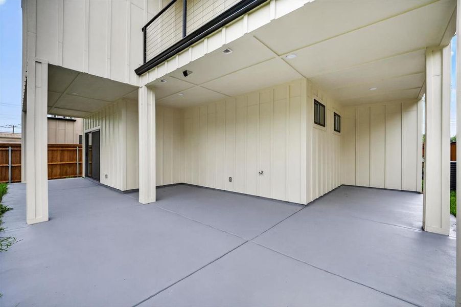 Exterior details and patio area of a home in , Irving (Image 3). Exterior details and patio area of a home in , Irving (Image 3).