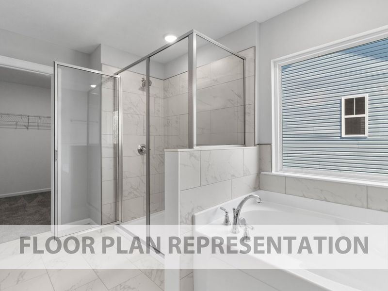 Representative furnished interior of a home built from the Kingsland II by Ivey Homes in Forrest Bluff, North Augusta (Image 14).