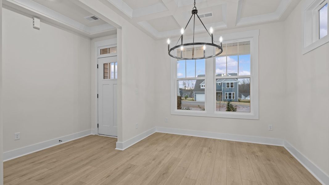 Furnished interior view inside a new home in Fox Hollow, Spartanburg (Image 6). Furnished interior view inside a new home in Fox Hollow, Spartanburg (Image 6).