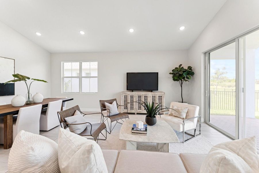 Furnished interior view inside a new home in , Port St. Lucie (Image 11).