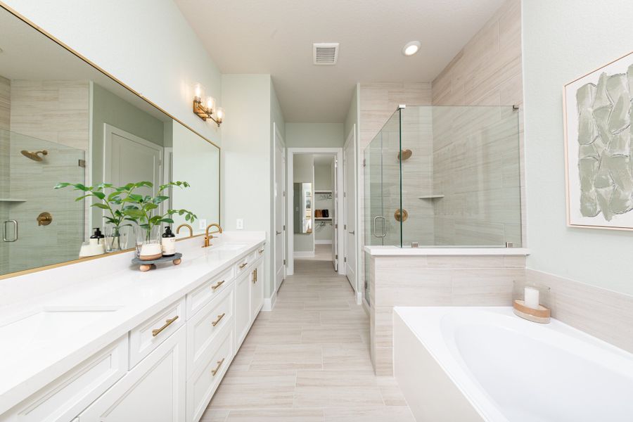 Representative furnished interior of a home built from the Reflection by Beazer Homes in Meridiana, Manvel (Image 13).
