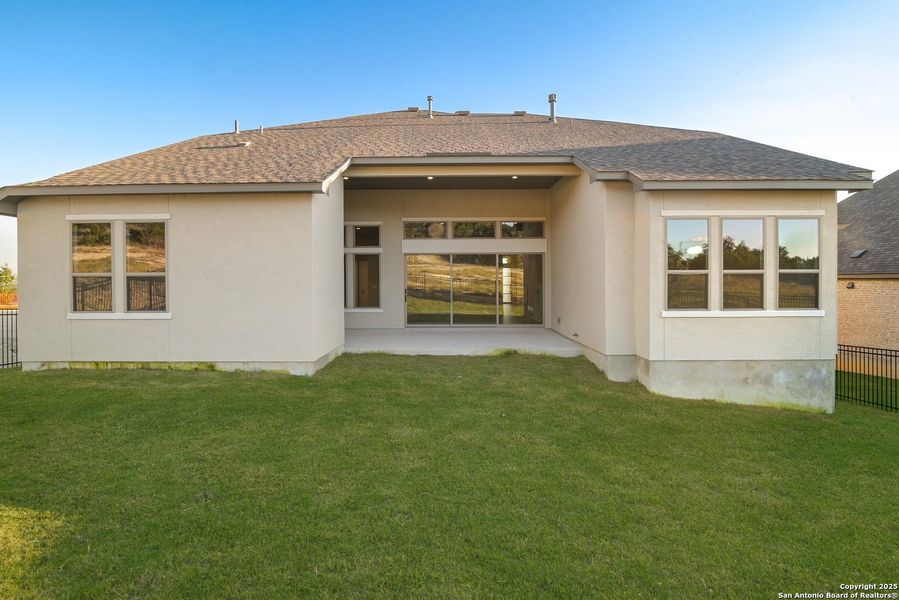 Exterior details and patio area of a home in Esperanza - 70', Boerne (Image 4). Exterior details and patio area of a home in Esperanza - 70', Boerne (Image 4).