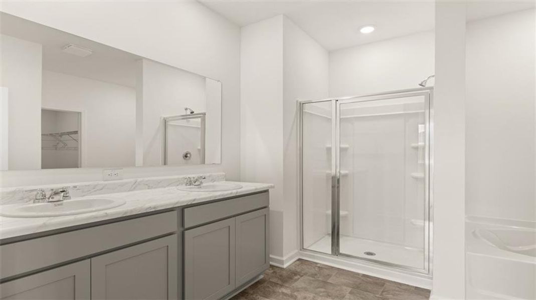Furnished interior view inside a new home in Poplar Preserve, Newnan (Image 11).