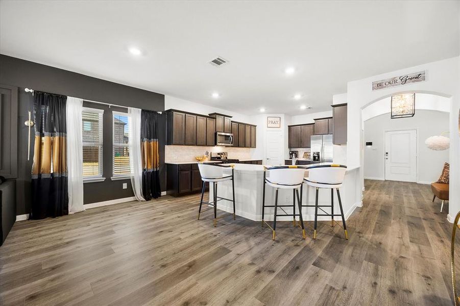 Open floor plan is a plus!