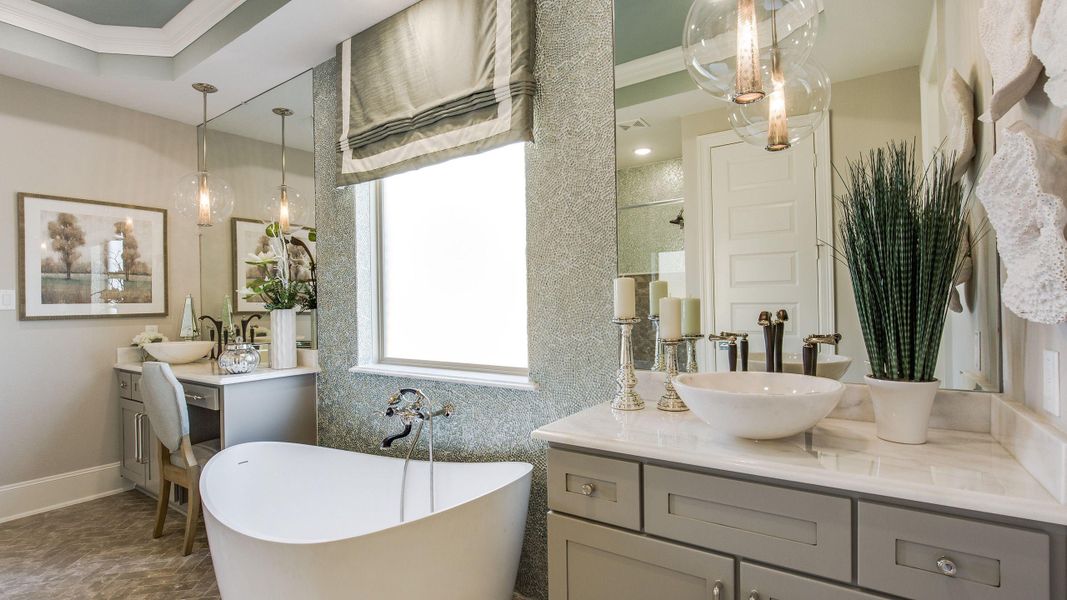 Furnished interior view inside a new home in Jordan Ranch, Katy (Image 43).