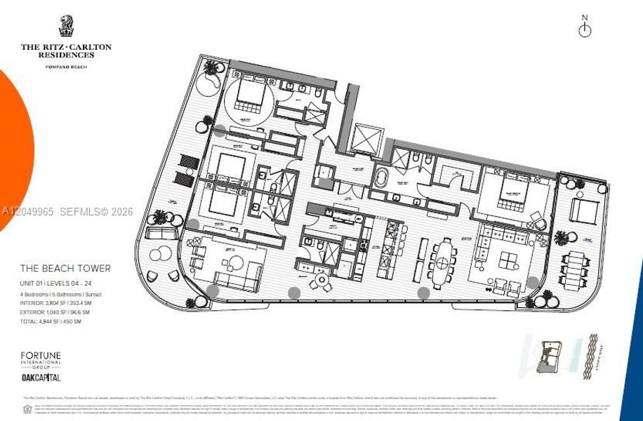 Image 14 of a home in The Ritz-Carlton Residences, Pompano Beach - The Marina Tower.