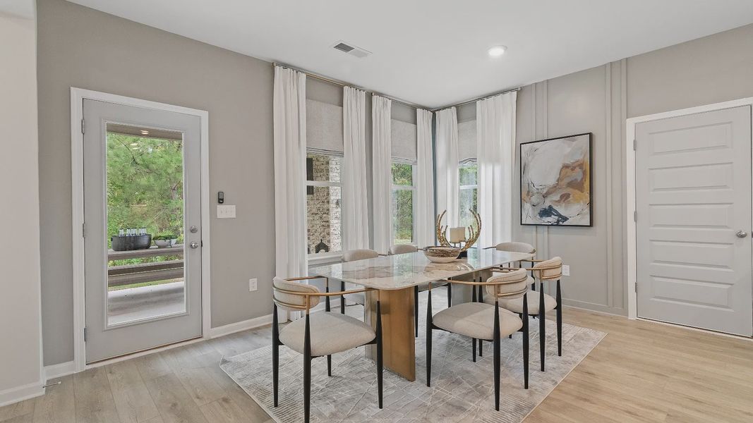 Furnished interior view inside a new home in Cambria at Traditions, Hampton (Image 14).