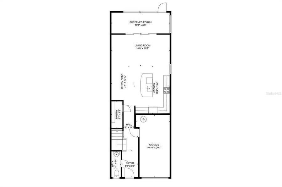 2D floor plan layout of this home in , Clearwater, FL (Image 6).