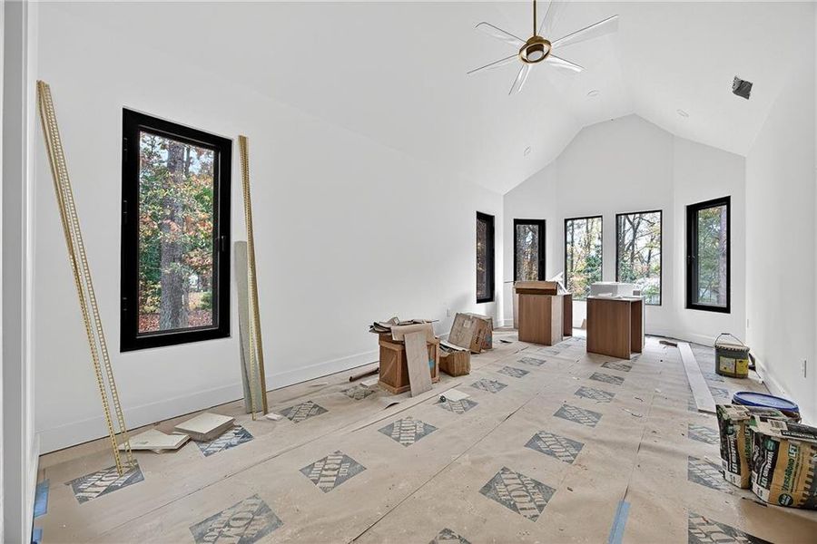 In-progress construction of a new home in , Alpharetta, GA (Image 29).