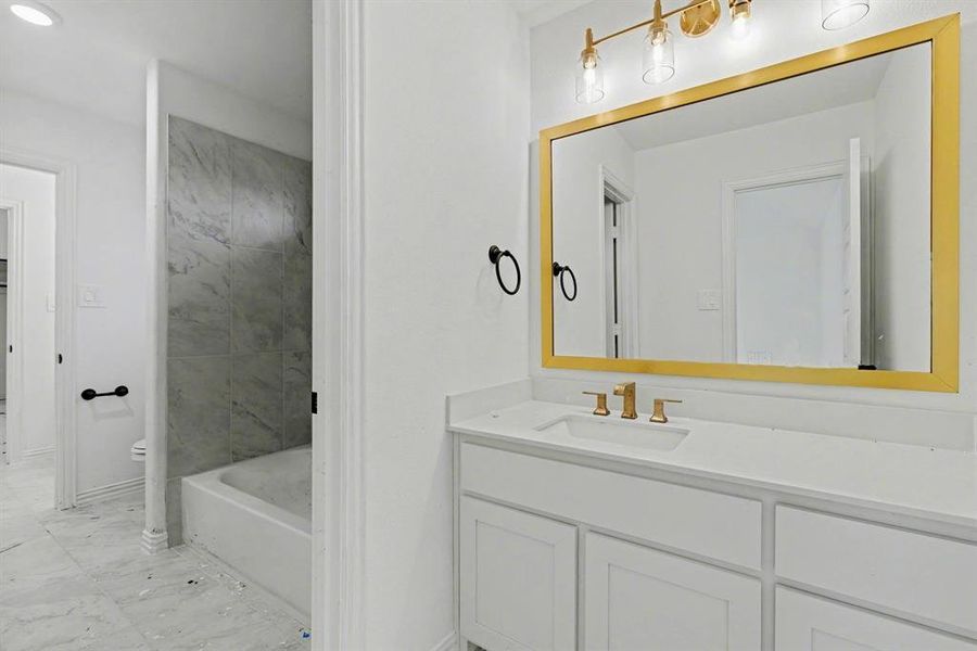 Furnished interior view inside a new home in , Prosper (Image 8).