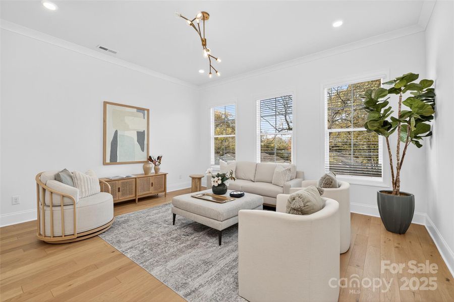 Furnished interior view inside a new home in , Charlotte (Image 9).