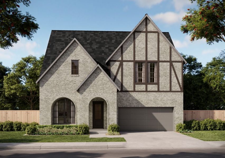 Representative exterior photo of a completed home built from the Shelby by Olivia Clarke Homes in Sherley Farms, Anna, TX (Image 2).