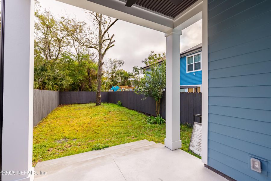 Exterior details and patio area of a home in , Jacksonville (Image 19). Exterior details and patio area of a home in , Jacksonville (Image 19).