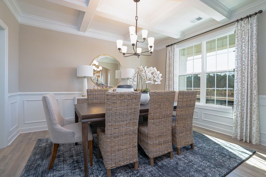 Representative furnished interior of a home built from the Palmer - Vanguard Collection by Mungo Homes in Georgias Landing, Raleigh (Image 12).