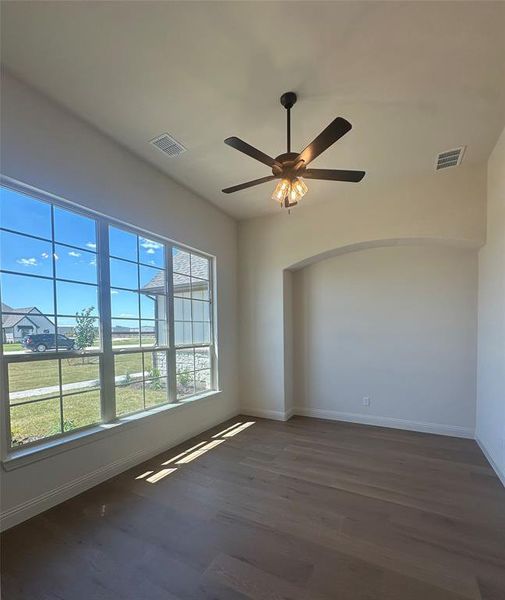 Dedicated dining or office off the foyer to the left