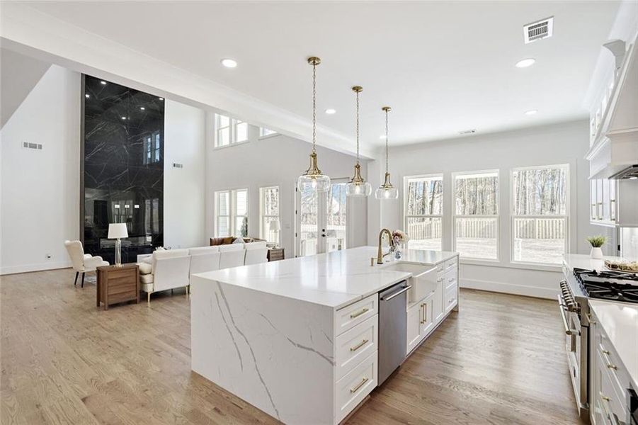 Furnished interior view inside a new home in , Grayson (Image 10).