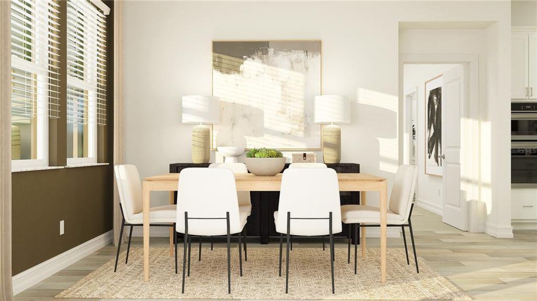 Furnished interior view inside a new home in Two Rivers: The Executives, Zephyrhills (Image 7).