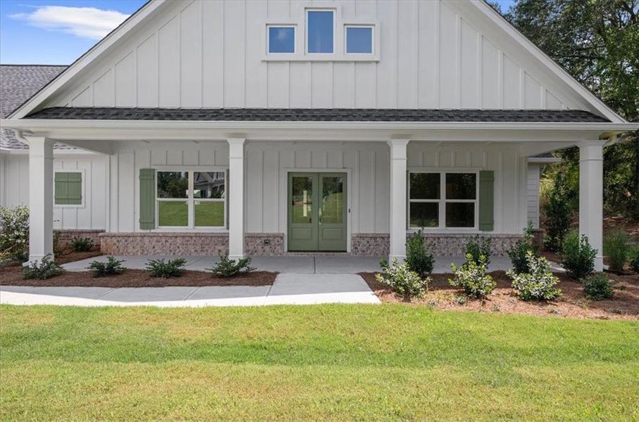 Exterior details and patio area of a home in , Cumming (Image 35).