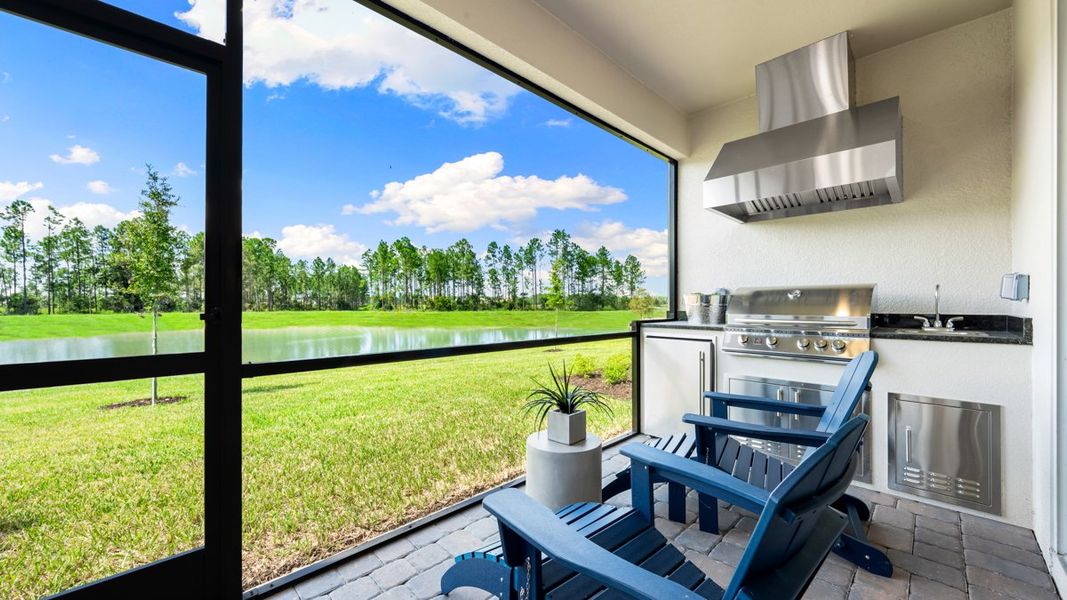 Representative exterior details of a home built from the Grenada by Taylor Morrison in Hammock at Two Rivers, Zephyrhills (Image 4).
