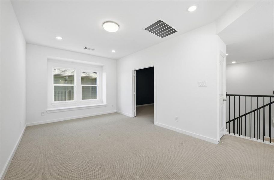 Spacious, unfurnished interior of a new home in Wildflower Ranch: 50ft. lots, Dish (Image 24). Spacious, unfurnished interior of a new home in Wildflower Ranch: 50ft. lots, Dish (Image 24).