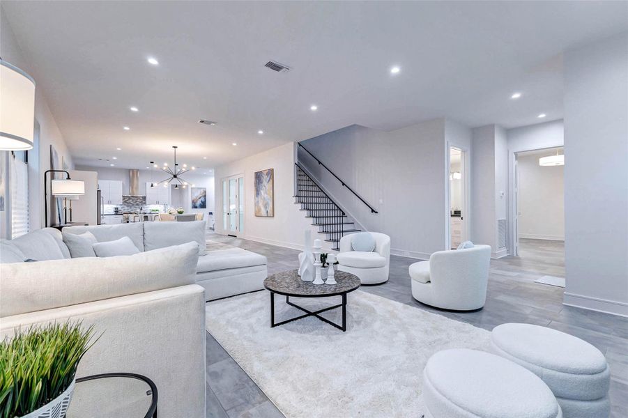 Furnished interior view inside a new home in , Houston (Image 15). Furnished interior view inside a new home in , Houston (Image 15).